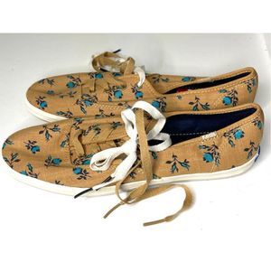 NEW Keds Brown Floral Shoes Womens Size 9.5